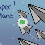 Scratch作品例「Paper Plane || animation」