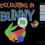 Scratch作品例「Bunny•Colouring」