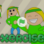 Scratch作品例「My Exercises – Animation」