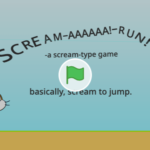Scratch作品例「Scream-a-run」