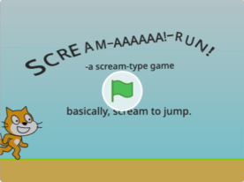 Shout and jump! Voice-controlled game