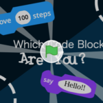 Scratch作品例「Which Code Block Are You?」