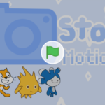Scratch作品例「ストップモーションアニメ　ゴボの誕生日」