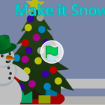 Scratch作品例「雪を降らせて。」