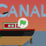Scratch作品例「運河の渡し船」