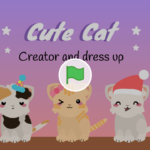 Scratch作品例「Cute Cat Creator & Dress Up」