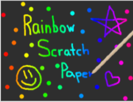 Rainbow Scratch Paper OrigamiPig
