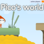 Scratch作品例「☁️ Pico’s world ✦ MMO cloud platformer sequel v1.4 by TimMcCool」