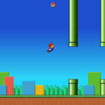 Scratch作品例「Flappy Mario」