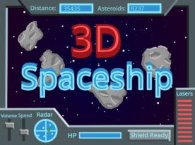 3D Spaceship Pilot || First-Person Dodge &#038; Shooting Game