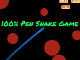 100% Pen Snake Game