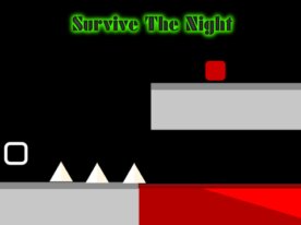 Survive the Night a Platformer is a new game. It's a quiz that figures out your personality. Try it and see how fast you can finish. It's popular, ranked #7 in trending and #5 in games. It's the creator's first project. Shoutout to friends for helping with the game's intro, winning screen, and platformer tips.