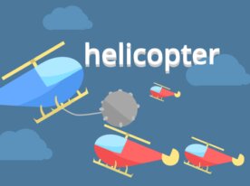 鉄球をぶつけるヘリコプターゲーム