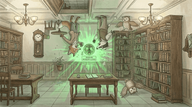 忍者ネコの重力反転ジャンプ