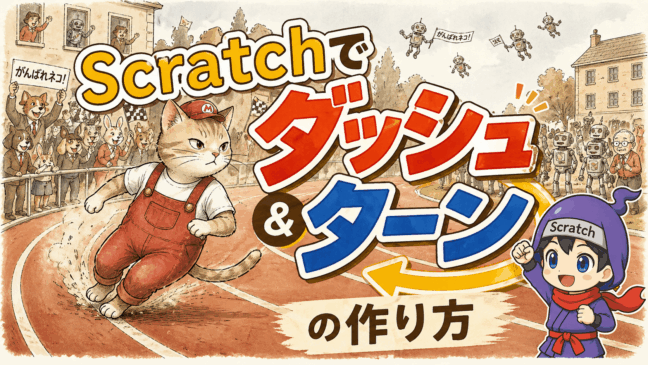 マリオっぽいダッシュとターンの作り方